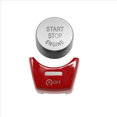 BMW F01/F02/F10/F11/F12/F13/F06 Start-Stop + (A) OFF gomb ezüst/piros