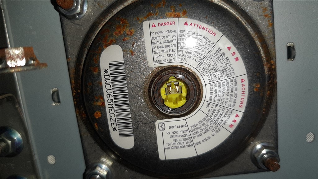 Mazda 3 (BK) MZR 1.6 utasoldali légzsák  dwcv65megze 3. kép