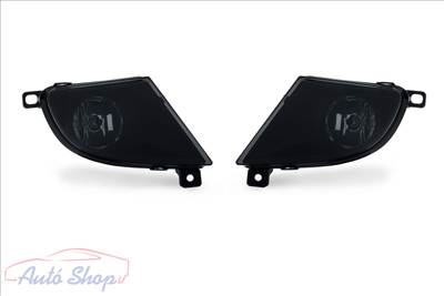 BMW E60 E61 fekete füst burás H8 ködlámpa pár 2007-2010