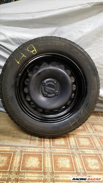  4x100  Renault Clio 4 téli gumi Felnivel  dísztárcsával  4. kép