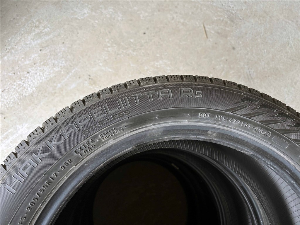 205/55 r17 Nokian 2023 DEMO 8,5mm téligumi 4db 205/55r17 garnitúra 6. kép
