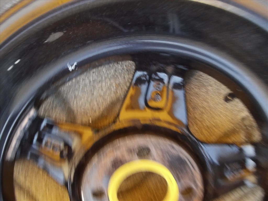  4x100 lyukosztású 14" használt Titan alufelni, rajta 165/60 használt Firestone nyári gumi gumi  5. kép