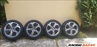  PEUGEOT,5x108 lyukosztású 17" használt alufelni, rajta 205/55 használt Bridgestone nyári gumi gumi 