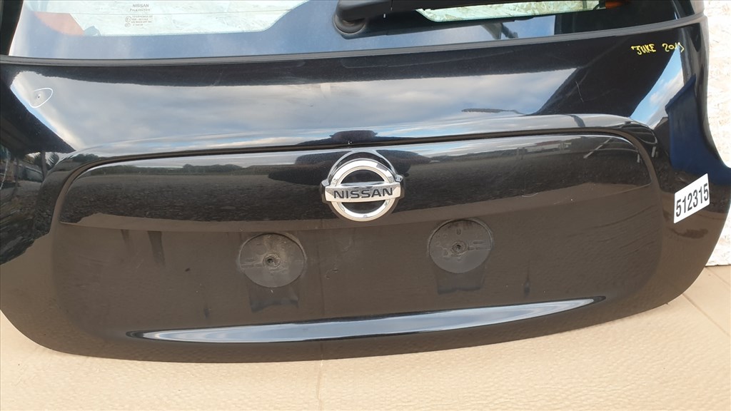 512315 Nissan Juke 2013, Csomagtérajtó, Komletten, Fekete. 2. kép