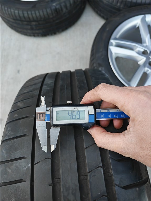 18" 5x112 Audi gyári alufelni szett nyárigumikkal! 7. kép