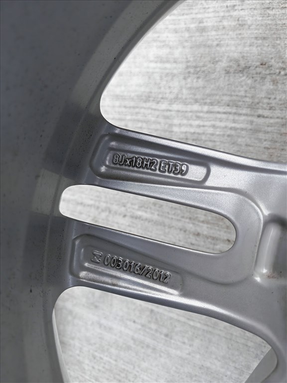 18" 5x112 Audi gyári alufelni szett nyárigumikkal! 9. kép