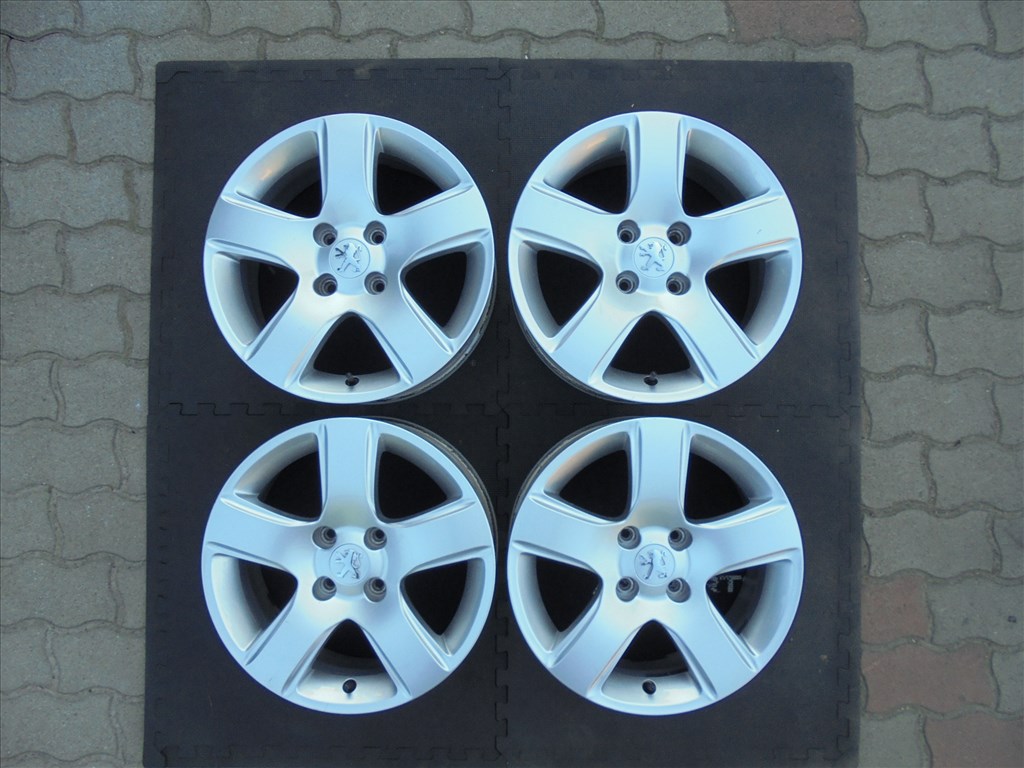 16-os 4 x 108-as gyári Peugeot alufelni kitűnő állapotban eladó 1. kép