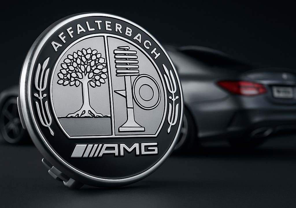 Gyári Mercedes Benz AMG 75 mm. felni kupak ,kerékagy kupak 0004003100 1. kép