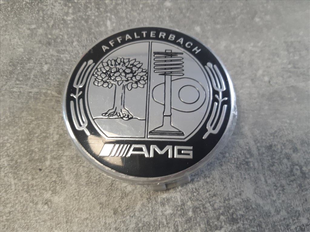 Gyári Mercedes Benz AMG 75 mm. felni kupak ,kerékagy kupak 0004003100 2. kép