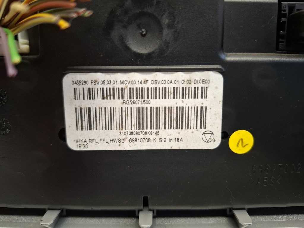 Mini Clubman (R55) fûtéskapcsoló (fûtés kapcsoló) 3455290 3. kép