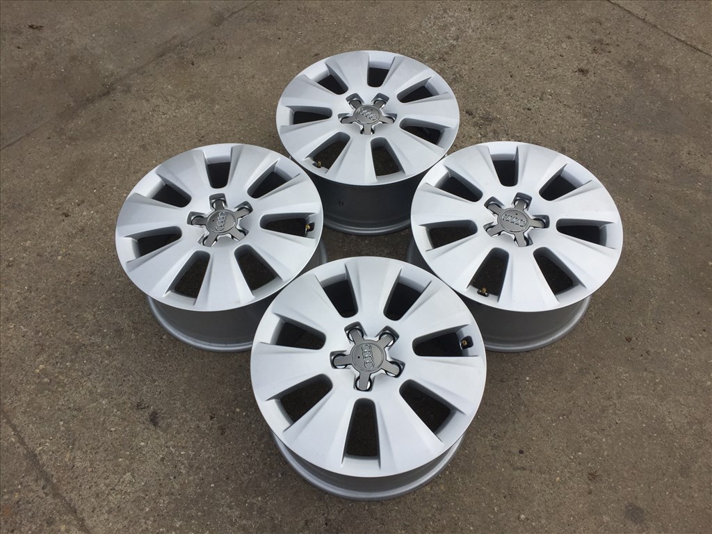 17-es, 5x112-es újszerű gyári Audi alufelni 3. kép