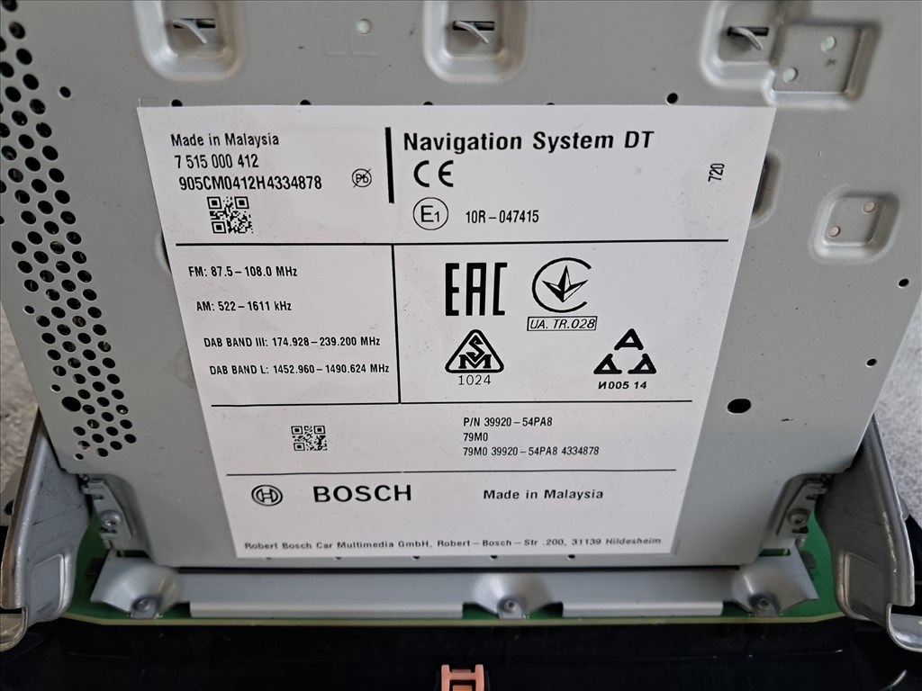 Suzuki Vitara (LY) navigációs fejegység  3992054pa8 4. kép
