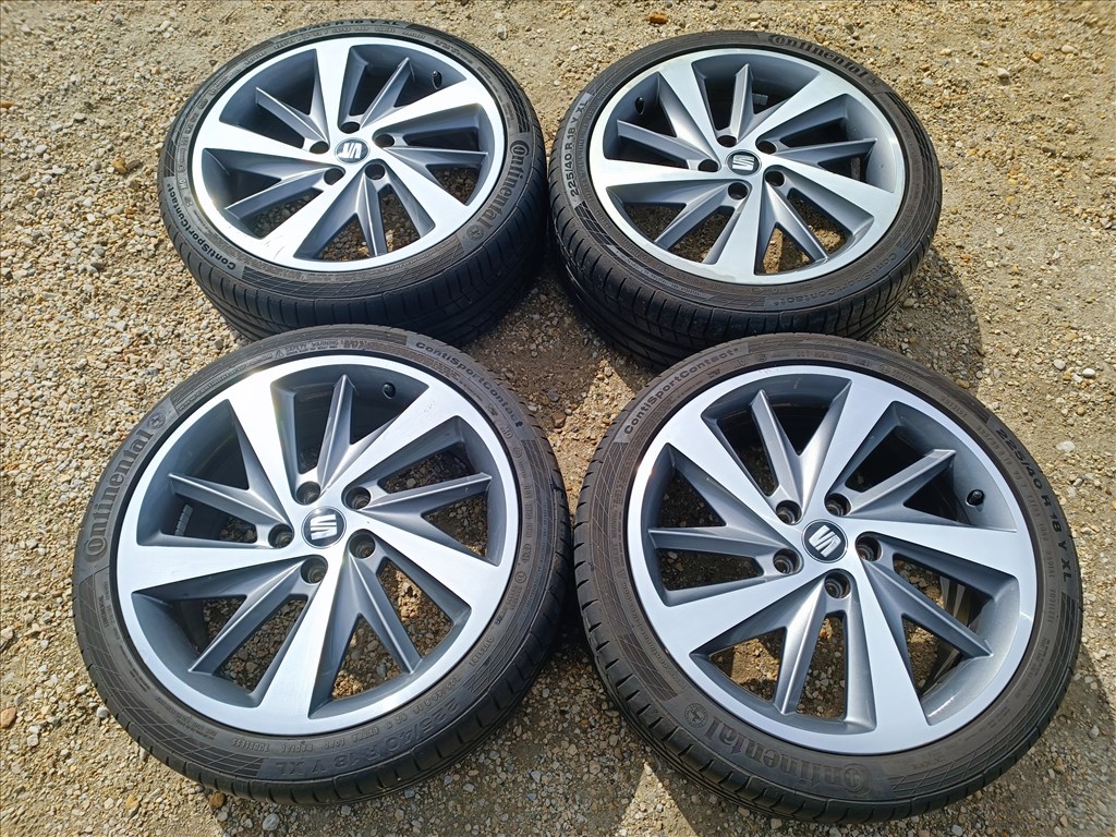 18" Gyári Seat Leon Leon Cupra ST Toledo alufelni, rajta 225/40 R18 Continental nyári gumi csavarok 2. kép
