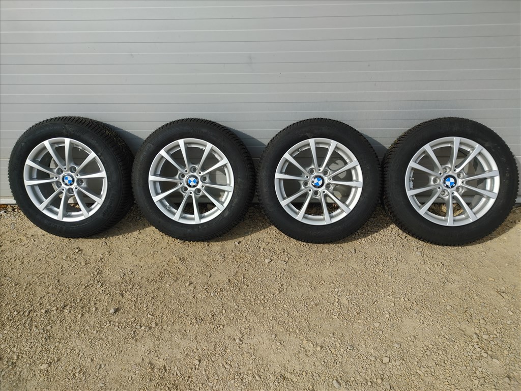  BMW 16" újszerű alufelni, rajta 205/60 új Kleber téli gumi 2. kép