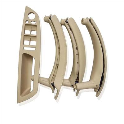 BMW E70/E71 X5-X6 Bőrözött teljes ajtóbehúzó, kapaszkodó Szett bézs