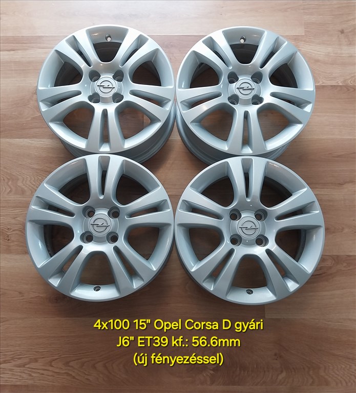 4x100 15" Opel gyári alufelni garnitúra /Grande Punto/ 1. kép