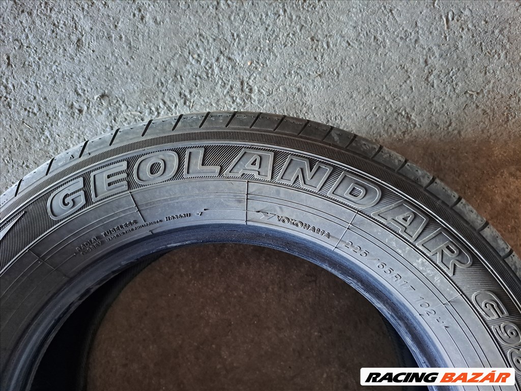 2db 225/65 R17 Yokohama Geolandar G98 nyári gumi eladó!!! (DOT2020,36hét) ára! 15000Ft/db 4. kép