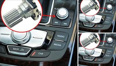 Audi A6 (C7 - 4G), Audi RS6 (C7 - 4G) MMI rendszer hangerő gomb / forgókapcsoló  4g0919070