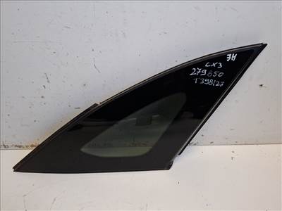 Mazda CX-3 jobb hátsó oldalfal üveg (karosszéria oldal üveg)