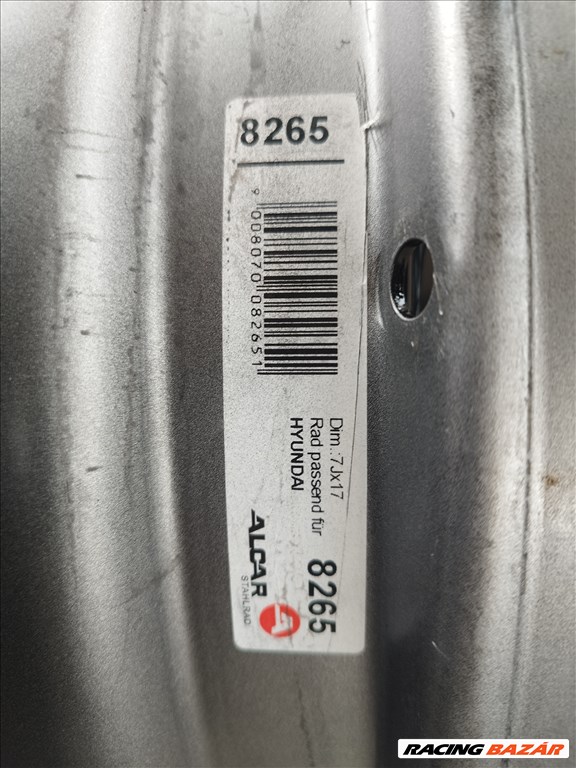  5x114.3 r17 Hyiundai, Kia, Mazda lemezfelnik 5. kép