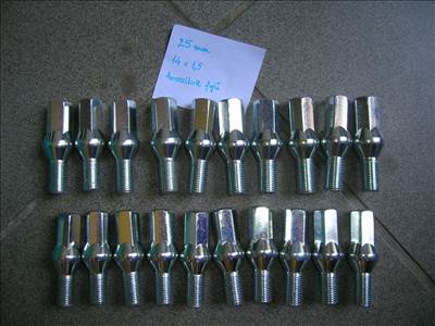 Kerékcsavar hosszított fejű 14x1,5 25 mm