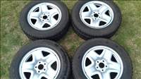 5x114.3 osztású 17" lemezfelni, rajta 225/65 használt Cooper téli gumi Kia Hyundai Mazda Mitsubishi