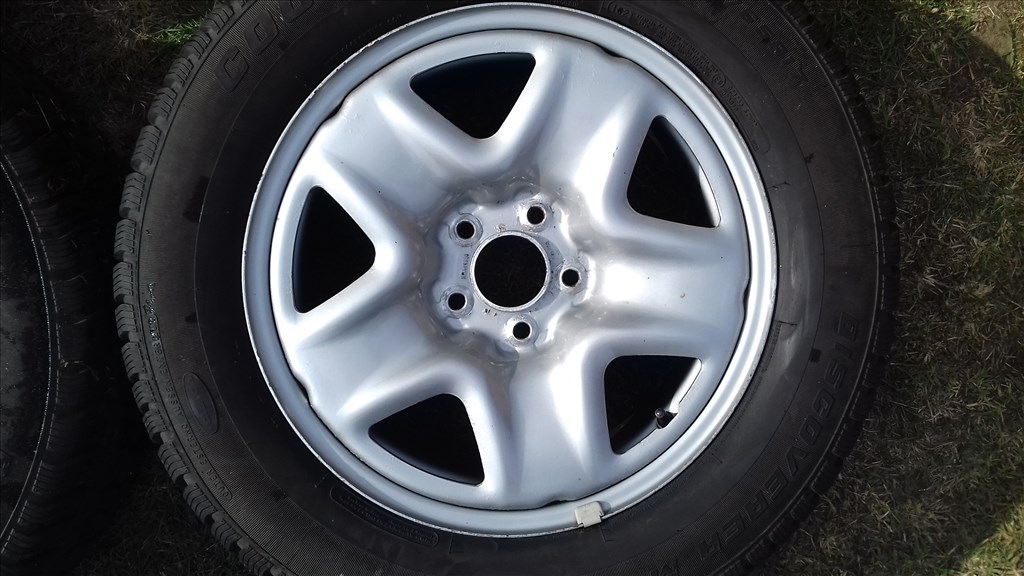  5x114.3 osztású 17" lemezfelni, rajta 225/65 használt Cooper téli gumi Kia Hyundai Mazda Mitsubishi 4. kép