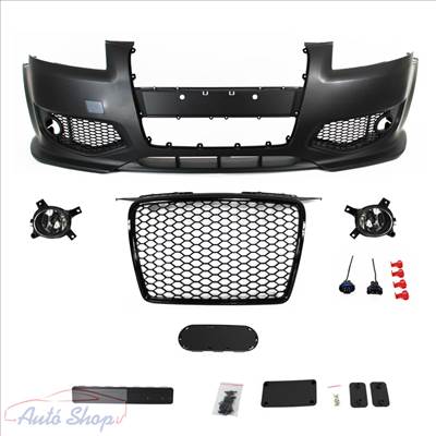 Audi A3 8P Első Lökhárító RS STYLE Fekete-Króm 06.05-04.08