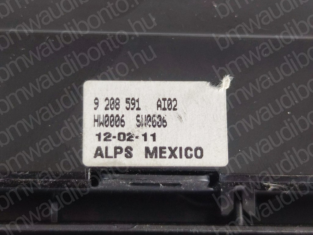 BMW X3 (F25) Fűtéskapcsoló egység/modul (digit klímás) (9208591, 61319208591, 61319351155) 2. kép