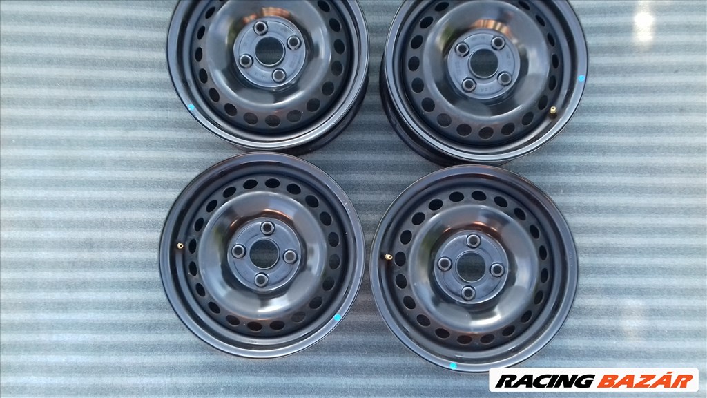  4x100 lyukosztású 5,5JJ 14" újszerű Hyundai i10 (gyári felni) lemezfelni + TPMS 1. kép