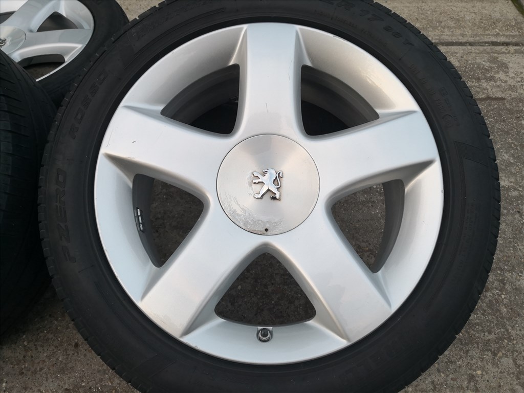 Peugeot 17-es gyári alufelnik 5x108-as 2. kép