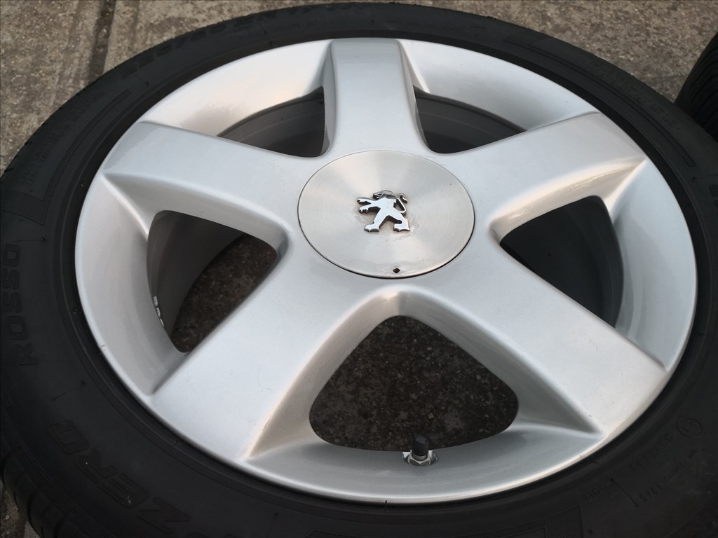 Peugeot 17-es gyári alufelnik 5x108-as 9. kép