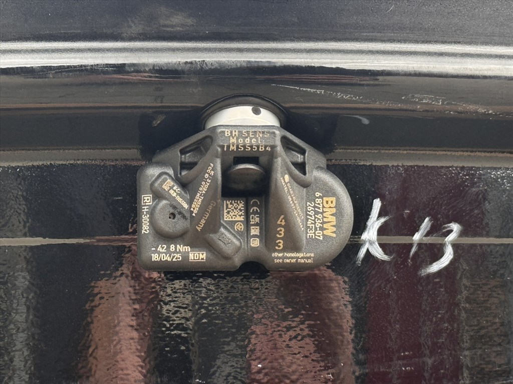 R21 5x112 Original BMW 7er i7 G70 M909 gyári kétszéles felnik, alufelnik + Szenzorok 6. kép