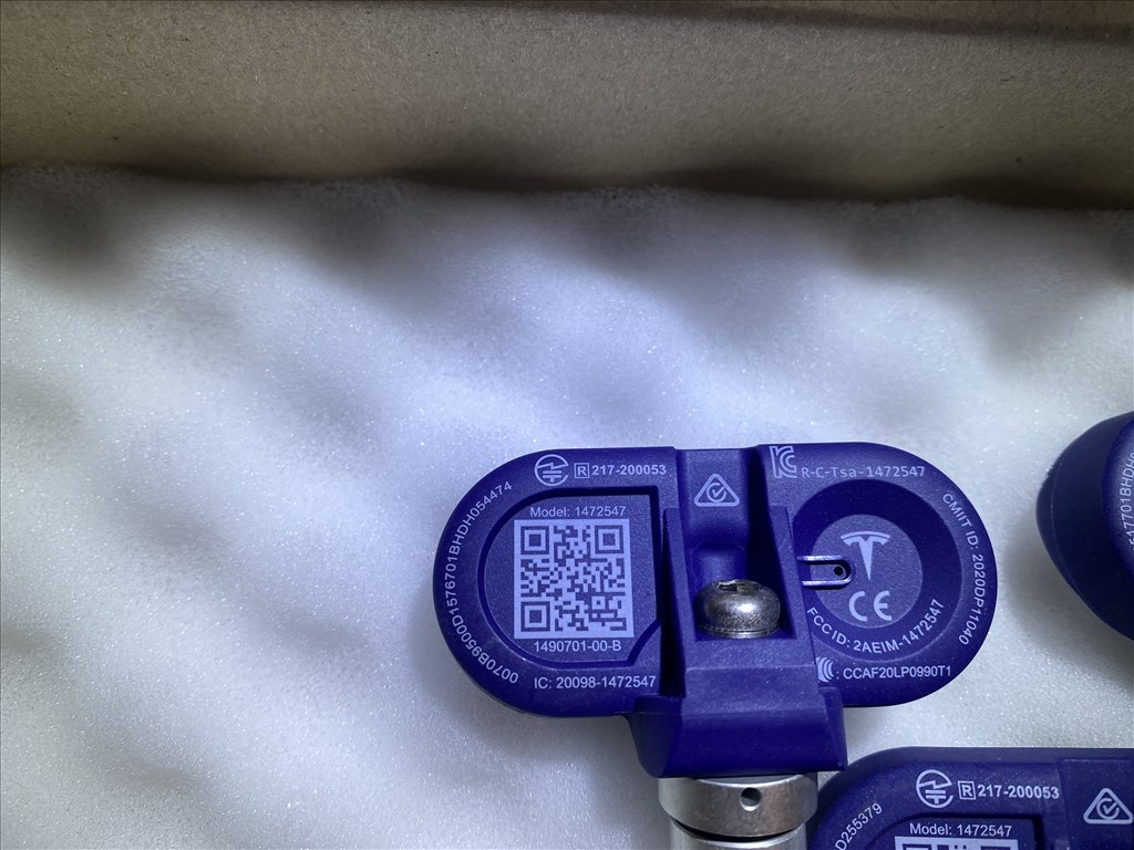 Tesla Tpms BLE szenzor, Tesla bluetooth szenzor Gyári új ezüst 4db 2. kép