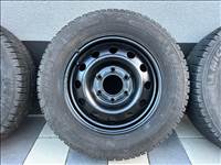 6x139.7 lyukosztású 16" felújított lemezfelni, rajta 215/65 újszerű Michelin téli gumi gumi