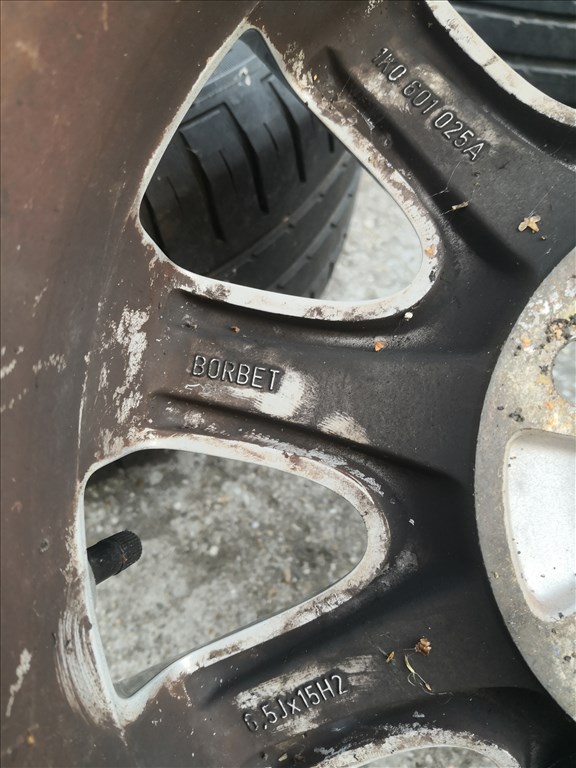 Volkswagen gyári 15-ös alufelnik 5x112-es 6. kép