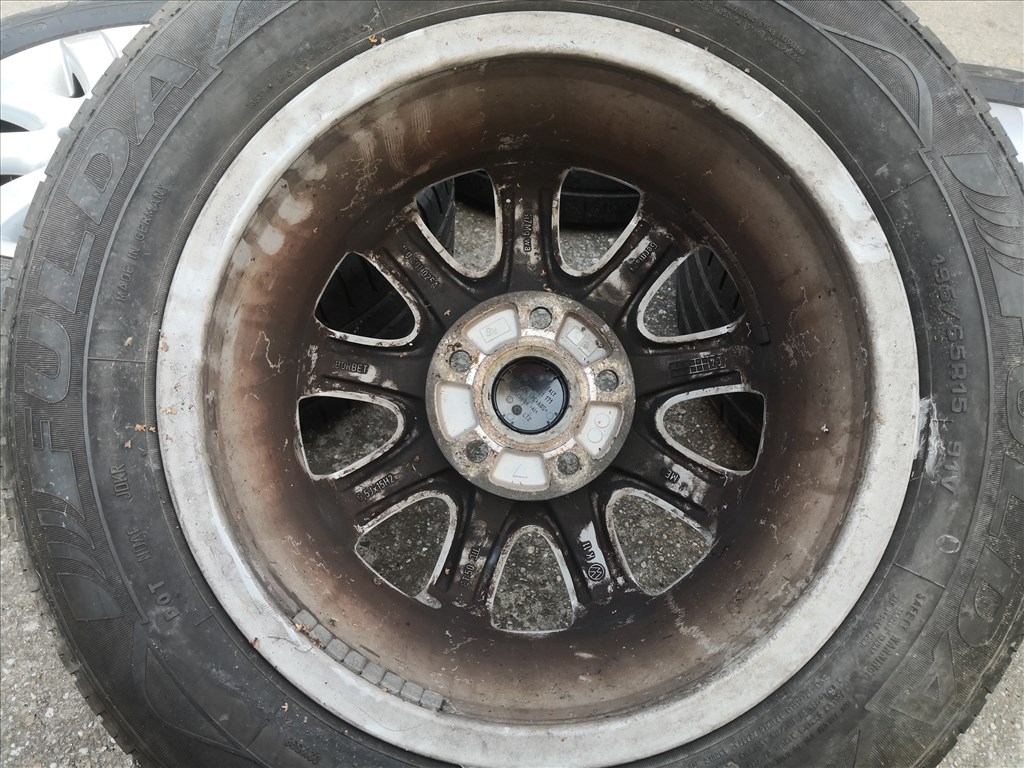 Volkswagen gyári 15-ös alufelnik 5x112-es 7. kép