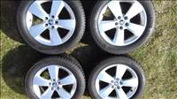5x100 lyukosztású 6J 16" újszerű Skoda (gyári felni) alufelni 195/60 téli gumikkal