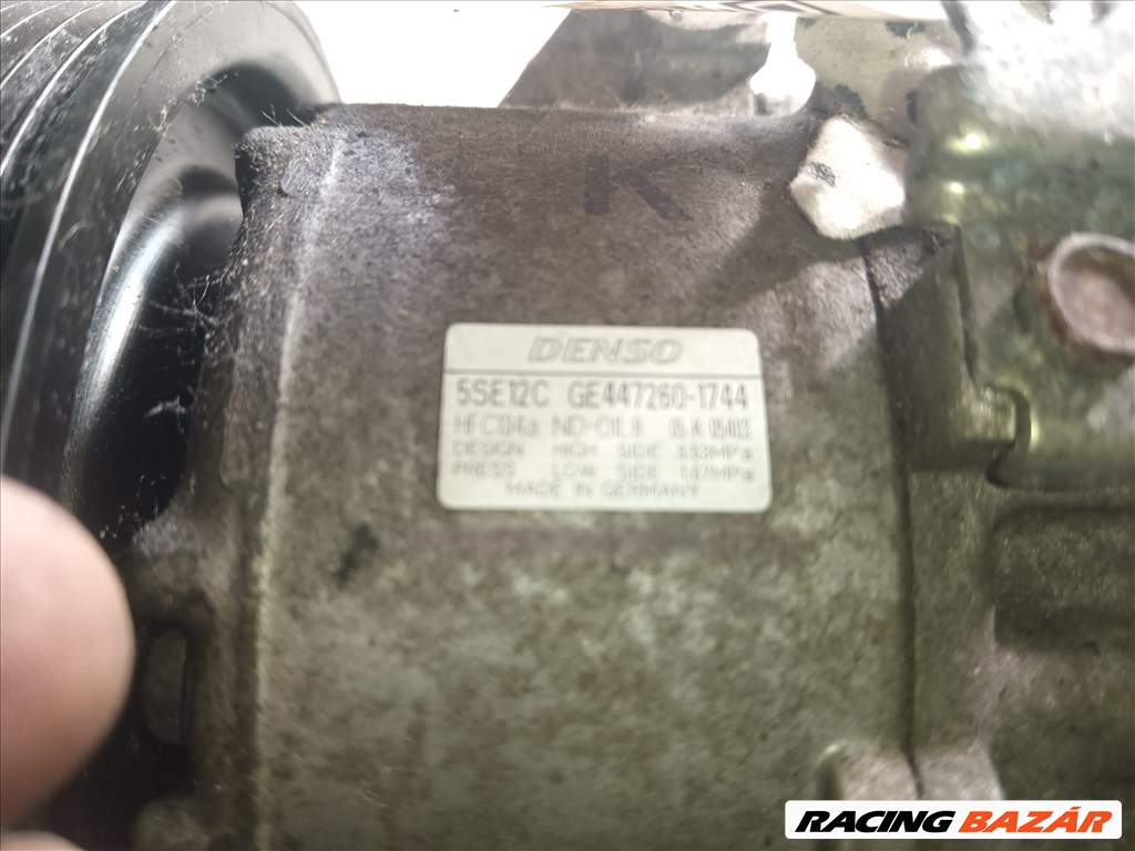 Toyota Avensis T27 Klíma klíma kompresszor  denso5se12cge44 72801744 4. kép