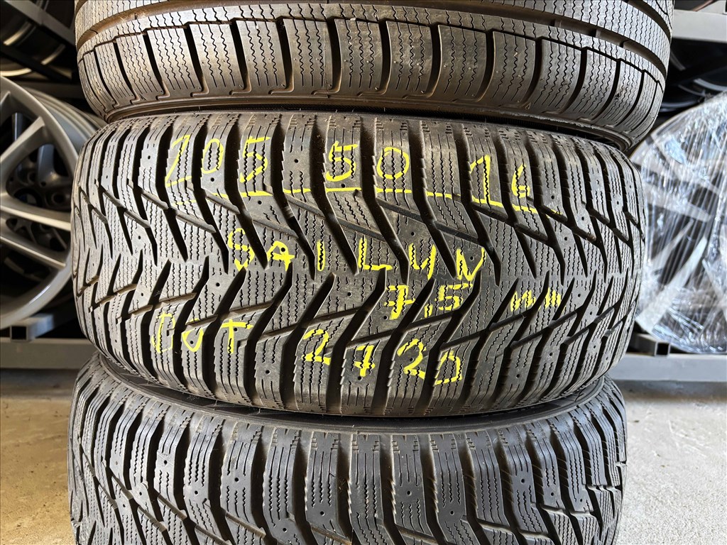 205/50 r16 téligumi 7,5mm 4db eladó 205/50r16 garnitúra 3. kép
