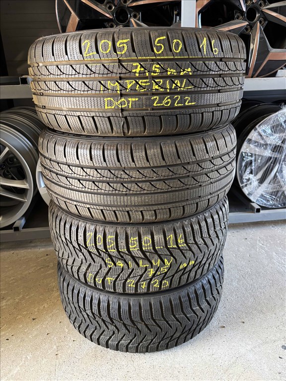 205/50 r16 téligumi 7,5mm 4db eladó 205/50r16 garnitúra 5. kép