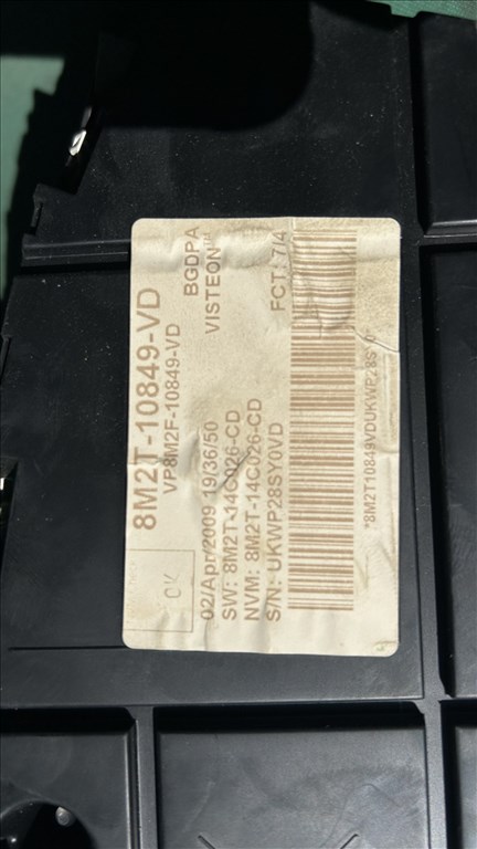 Ford Mondeo Mk4 2.2 TDCi kilométer óra  8m2t10849vd vp8m2f10849vd 3. kép