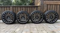 R19 5x112 lyukosztású 19" újszerű MSW OZ kétszéles alufelni 275/35 és 245/40 Michelin téli gumival