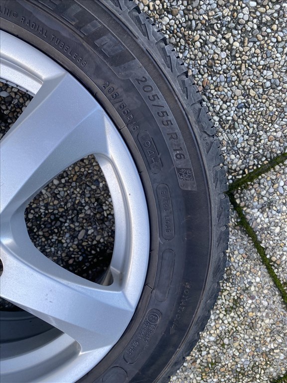  5x112 - 16" , 205/55/16 Michelin téli gumi - vw golfok, caddy, leon, octavia, superb stb stb 7. kép
