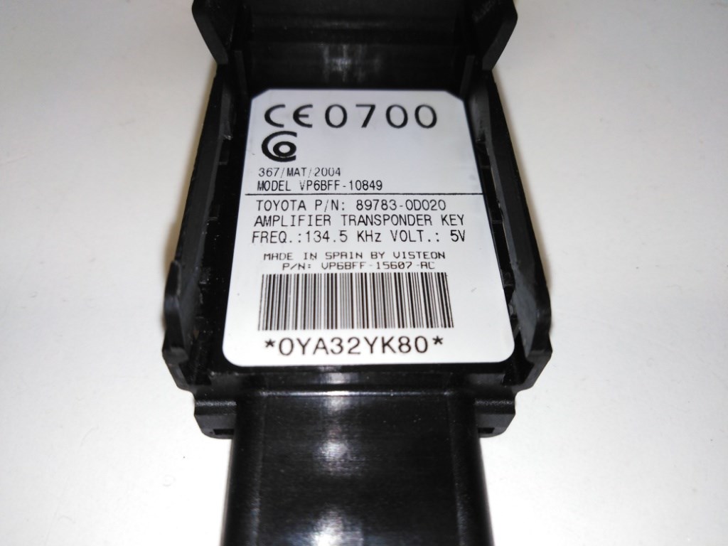 Toyota Yaris (XP90) motorvezérlõ 896610D270 0261208841 6. kép