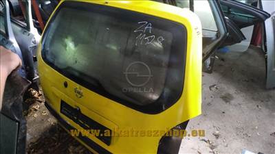 Opel Zafira A csomagtérajtó. Sárga fóliás - sötét kék. 