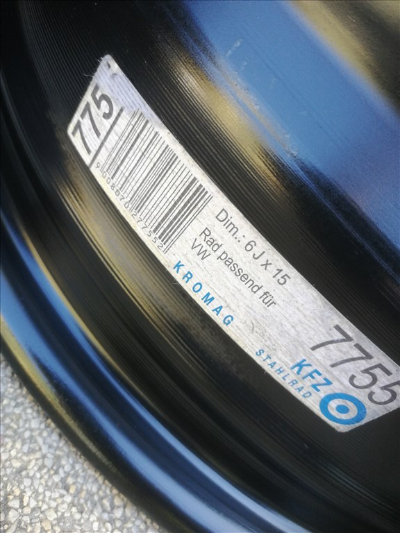 5x112 VW Golf VII., V., VI., Touran, Jetta, Caddy 15" lemezfelni  5. kép