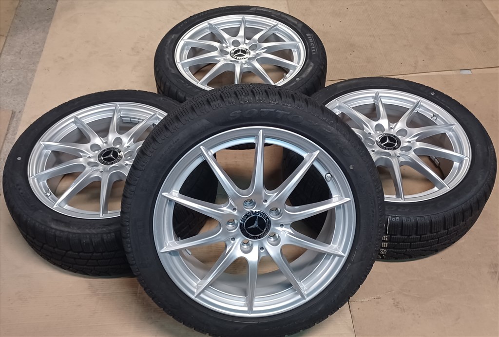  Mercedes W246 A B CLA 5x112 6,5x17 205/50 R17 téli gumikkal 4db.8mm 2. kép