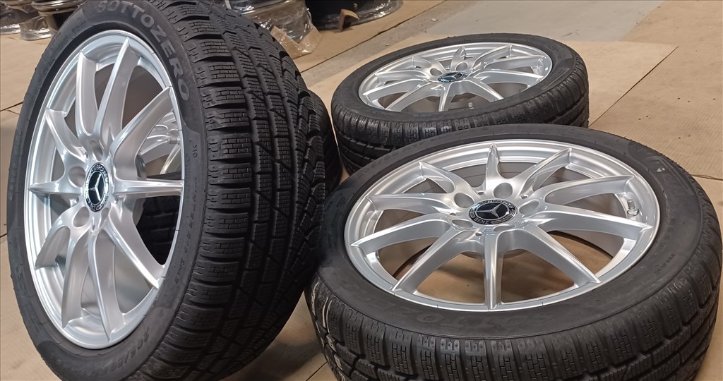 Mercedes W246 A B CLA 5x112 6,5x17 205/50 R17 téli gumikkal 4db.8mm 3. kép