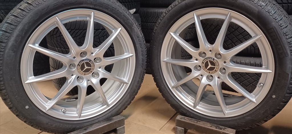  Mercedes W246 A B CLA 5x112 6,5x17 205/50 R17 téli gumikkal 4db.8mm 4. kép